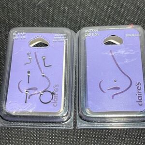 Clair’s 6 nose piercings